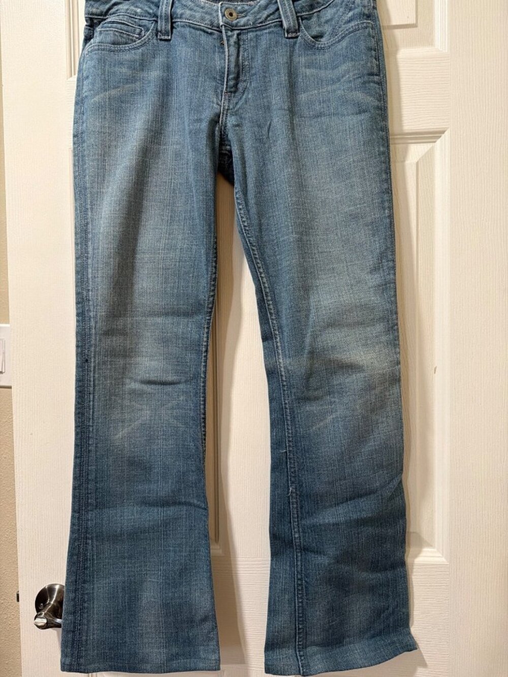 Antik Denim Womens Embroidered Bootcut Jeans Size 29 Blue Stretch Cotton Blend M